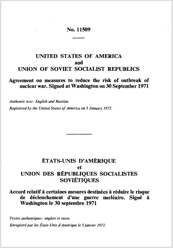 USA-URSS treaty