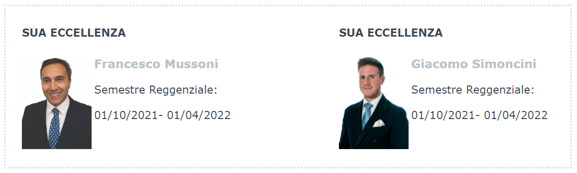 I Capitani Reggenti di San Marino