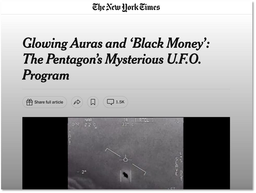 Lo storico articolo del NYT